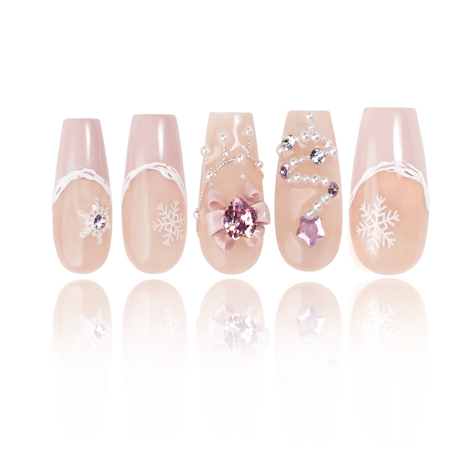 Siva Nail, Winter Glow, Holiday Luxe Press on Nails