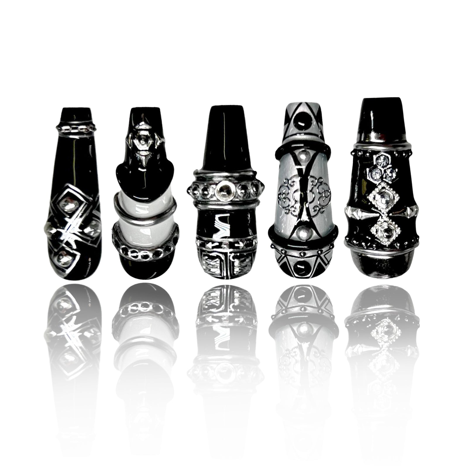 Siva Nail, The Saints, Gothic Handmade Press on Nails