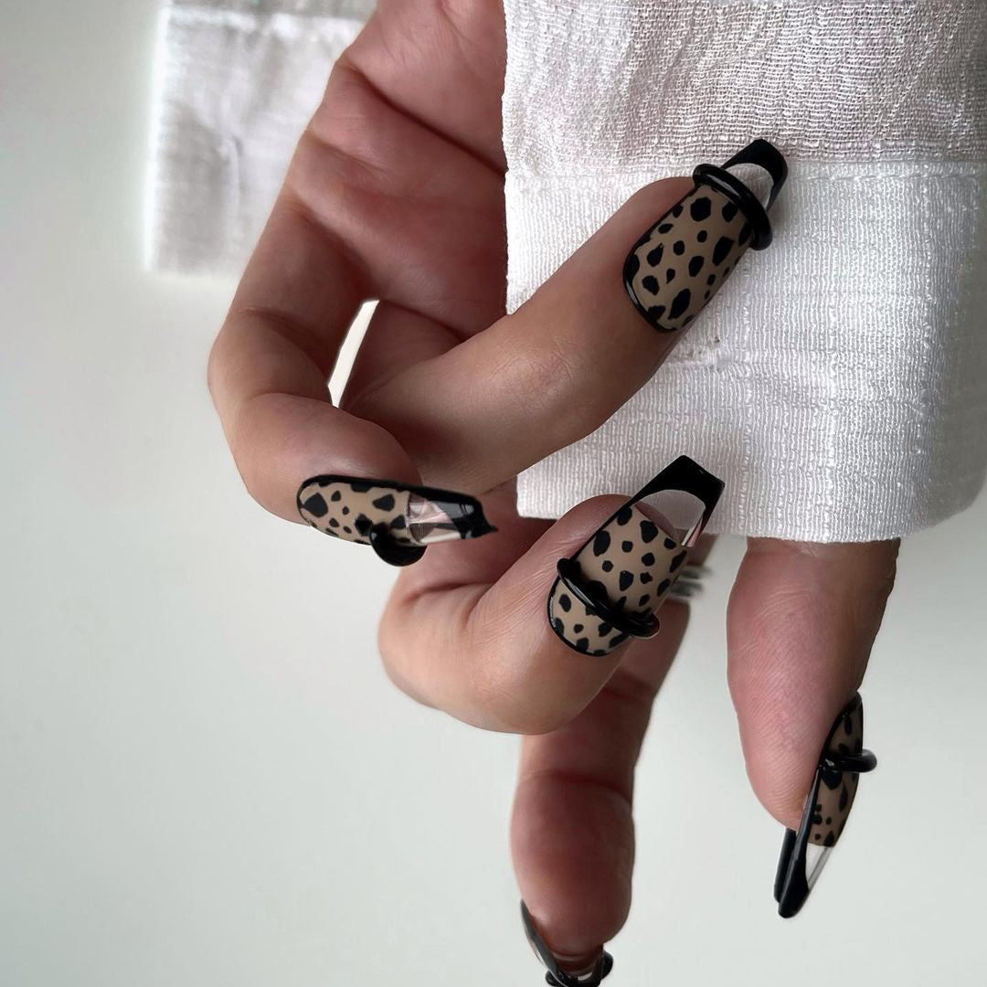 Siva Nail, Wildspot, Animal Print Style Handmade Press on Nails