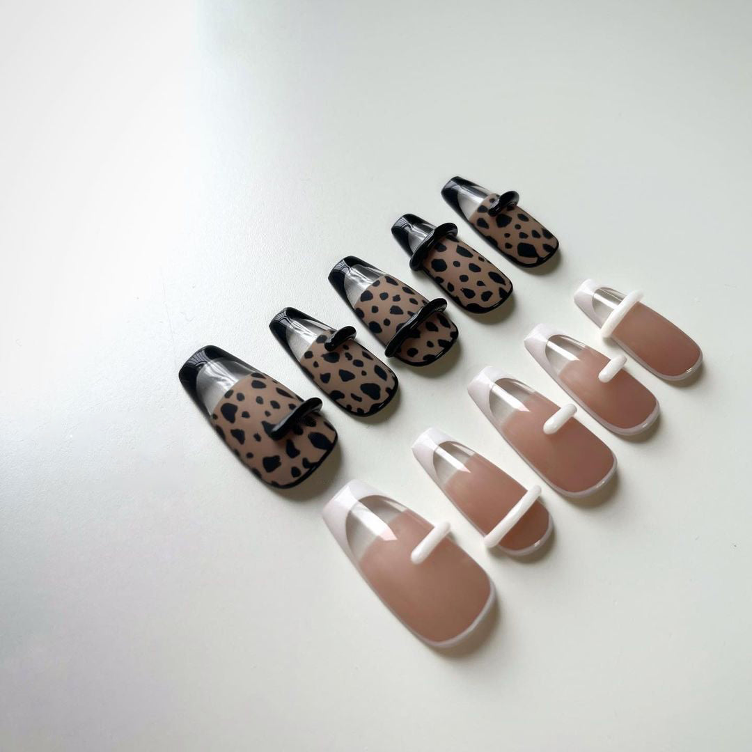 Siva Nail, Wildspot, Animal Print Style Handmade Press on Nails