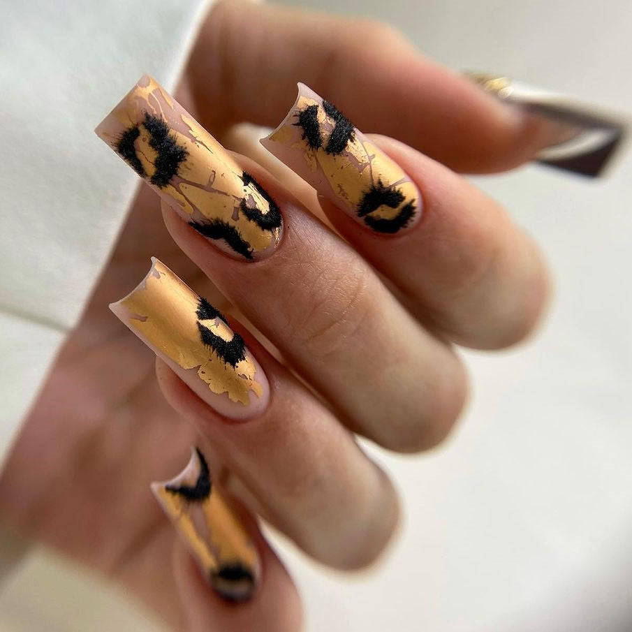 Siva Nail, Fierce Rebel, Animal Print Glam, Handmade Press on Nails