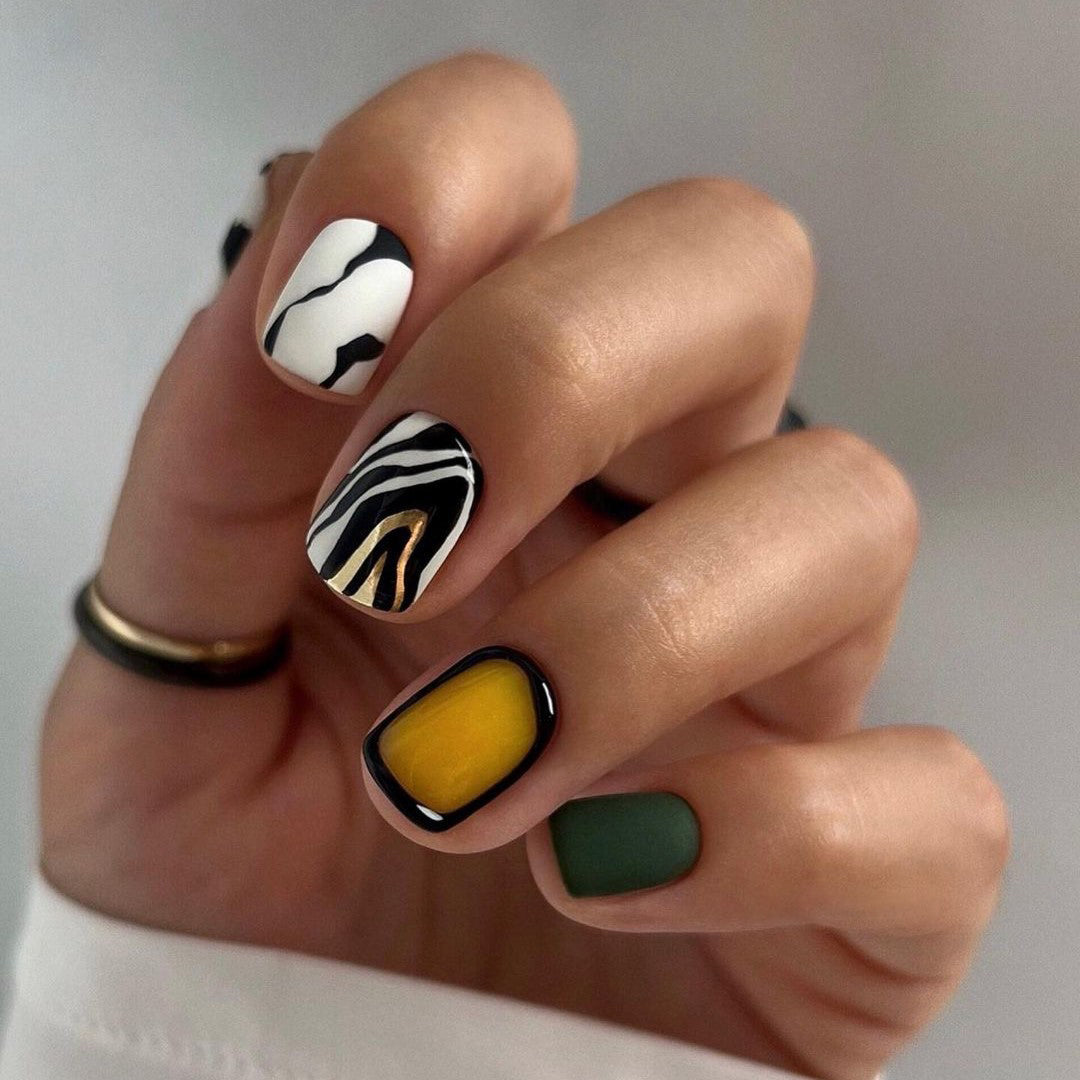 Siva Nail, Vivid Burst, Artistic Statement, Handmade Press on Nails