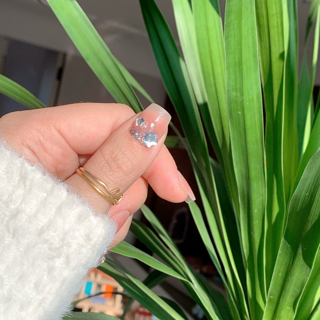 Siva Nail, Celestial Wink, Glam Gems, Handmade Press on Nails